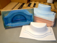 Medical Drain Basin with Temporary Tooling (ABS) Medical Drain Basin with Temporary Tooling (ABS)